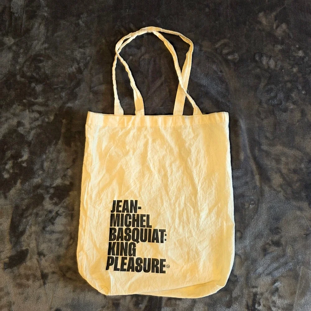 Jean-Michel Basquiat King Pleasure Exhibition Tote Bag You Get What You Pay For